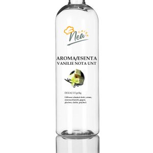 Aceasta esenta este rezistenta la temperaturi inalte (max 220 grade), ceea ce o face potrivita pentru deserturile fierte, coapte, prajite, deoarece nu isi pierde aroma in timpul tratamentului termic. Utilizare: aluaturi dulci, creme, pandispan, cozonac, blat de tort, fursecuri, biscuiti, gogosi, placinte, clatite, prajituri. Dozaj: 3-5 ml / kg de produs finit.